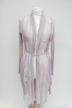 Load image into Gallery viewer, FlorenceLuxurious Soft 100% cotton cardigan wrap with jersey back and ties
