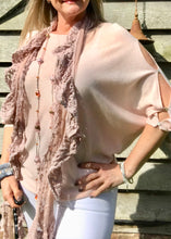 Load image into Gallery viewer, Lola Espeleta Vintage Style Pink Lace Scarf Made In Italy By Feathers Of Italy One Size - Feathers Of Italy 
