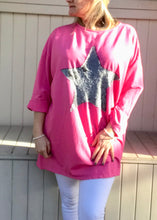 Load image into Gallery viewer, day dreamer iridescent sequined star long sleeved

