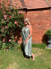 Load image into Gallery viewer, Milan Satin Summer Maxi Dress - Feathers Of Italy 
