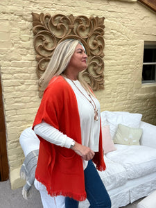 Siena Kimono Style Open Cardigan Cream | Feathers Of Italy 