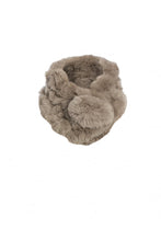 Load image into Gallery viewer, Pomarolo Fur Neck Scarf in Mocha - Feathers Of Italy 
