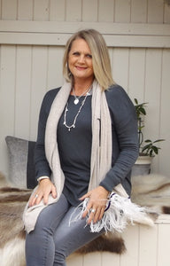 Joppolo Jumper in Slate - Feathers Of Italy 