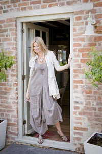 Ruchie Clip in Brown Leather - Feathers Of Italy 