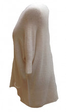 Load image into Gallery viewer, Mohair Tunic Top in Cream - Feathers Of Italy 
