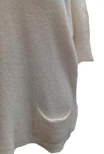 Load image into Gallery viewer, Mohair Tunic Top in Cream - Feathers Of Italy 
