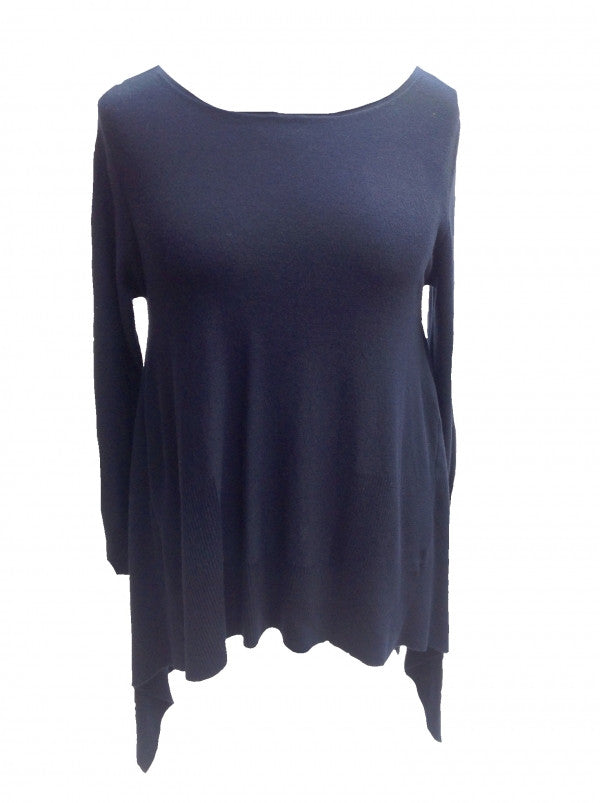 Mont Blanc Jumper in Navy - Feathers Of Italy 