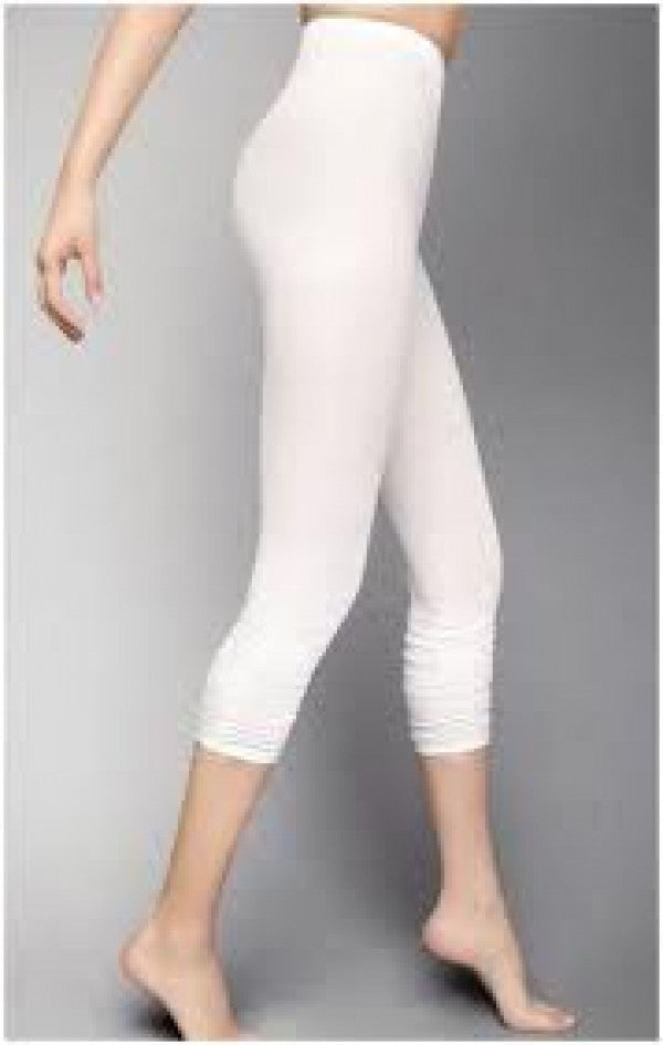 No Seam Leggings in White - Feathers Of Italy 