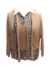Load image into Gallery viewer, Oui De Mai 3 Piece Top Set in Leopard - Feathers Of Italy 
