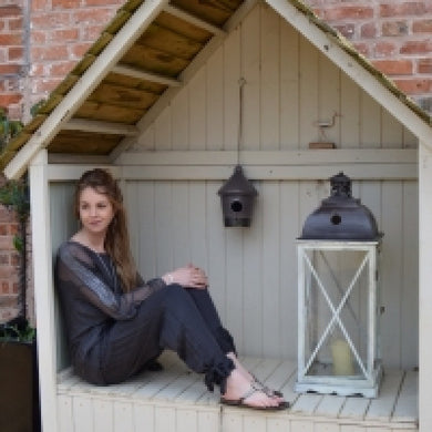 Pia Silky Trousers in Slate - Feathers Of Italy 