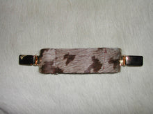 Load image into Gallery viewer, Ruchie Clip in Brown &amp; Chocolate Hide - Feathers Of Italy 
