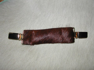 Ruchie Clip in Chocolate Hide - Feathers Of Italy 