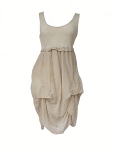 Sicily Jersey Sun Dress in Stone - Feathers Of Italy 