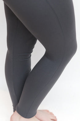 No Seam Leggings in Slate Grey - Feathers Of Italy 