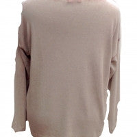 Soft Knit Stud Star Jumper in Pink - Feathers Of Italy 