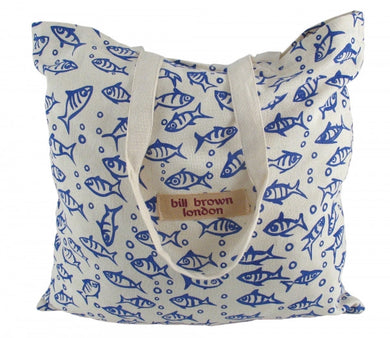 Bill Brown Sophie Fish Fabric Design Shopper Bag - Feathers Of Italy 