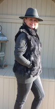 Load image into Gallery viewer, Verona Fur Gilet in Grey - Feathers Of Italy 
